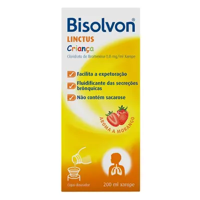 Xarope Bisolvon Linctus Criança 0.8mg/ml 200ml