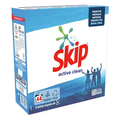 Detergente Roupa Máquina Pó Skip Active Clean 44d