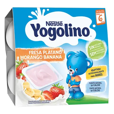 Yogolino Nestlé 0% Açucares Morango E Banana 400g