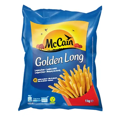 Batatas Mccain Pré Fritas Golden Long 1kg