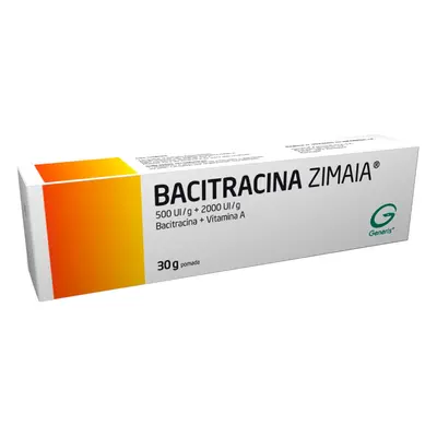 Pomada Bacitracina Zimaia 500ui/g + 2000ui/g 30g