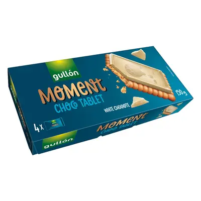 Bolacha Gullon Moment Chocolate Tablet Branco 150g