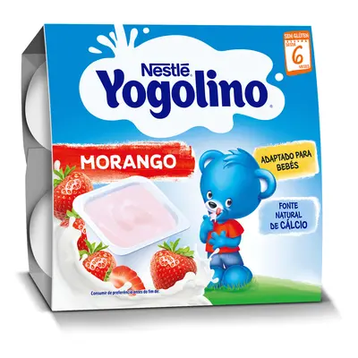 Sobremesa Nestlé Láctea Yogolino Morango 4x100g