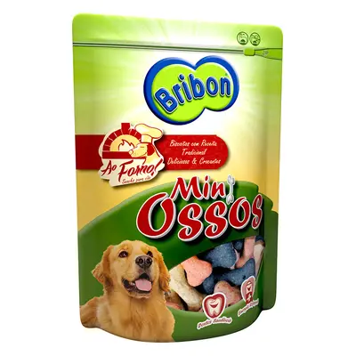 Snacks Para Cão Bribon Ao Forno Mini Ossos 200g