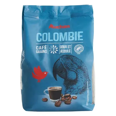 Café Auchan Gourmet Em Grão Sensação Colômbia Intensidade 7 500g