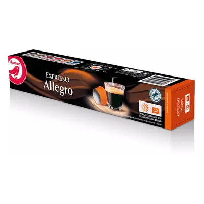 Cápsulas Auchan Café Expresso Delta Q Allegro Intensidade 8 10un