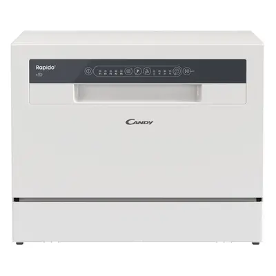 Maquina De Lavar Loiça Compacta Candy Cp 6e51lw Branco E 6 Conjuntos