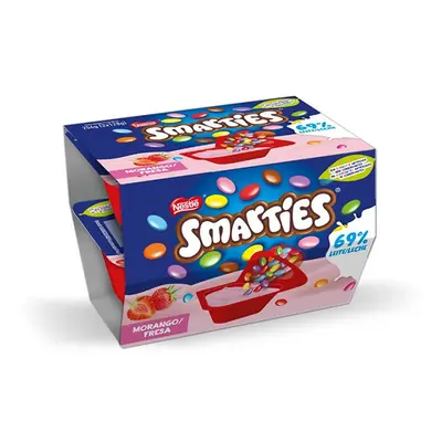 Iogurte Nestlé Smarties Morango 2x128g