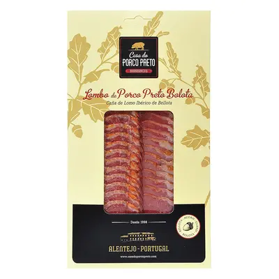 Lombo Porco Iberico Bolota Casa Do Porco Preto Fatias 80g