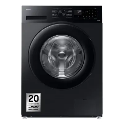 Maquina De Lavar Roupa Samsung Ww11dg5b25abep Preto A 11kg 1400rpm