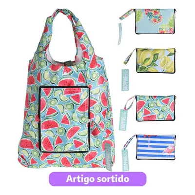 Saco Compras Dobrável 37x50cm Modelos Sortidos