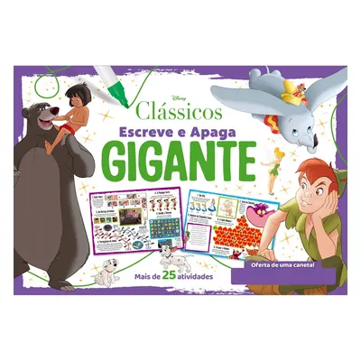 Livro Escreve E Apaga Gigante - Clássicos - Disney