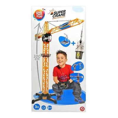 Super Grua Com Controlo Remoto One Two Fun 100cm