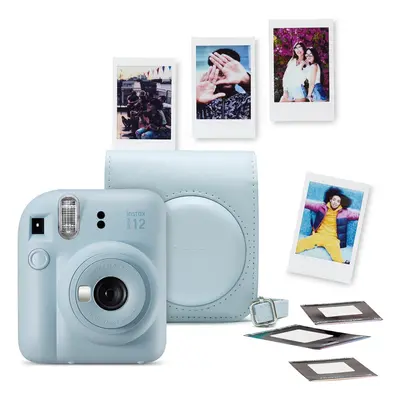 Camara Analógica Fujifilm Mini 12 Pb Bundle Peak 23 Blue