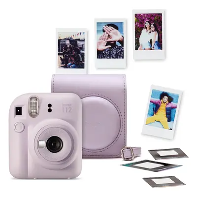 Camara Analógica Fujifilm Mini 12 Lp Bundle Peak 23 Purp