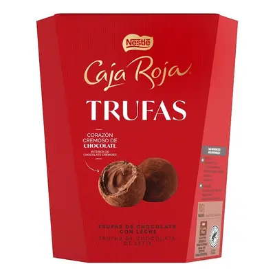 Bombons Caja Roja Trufas Chocolate Leite 250g