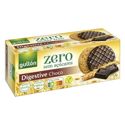 Bolacha Gullon Digestive Chocolate Zero Sem Açucar 270g