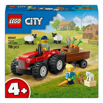 Trator Agrícola Vermelho Lego City Great Vehicles