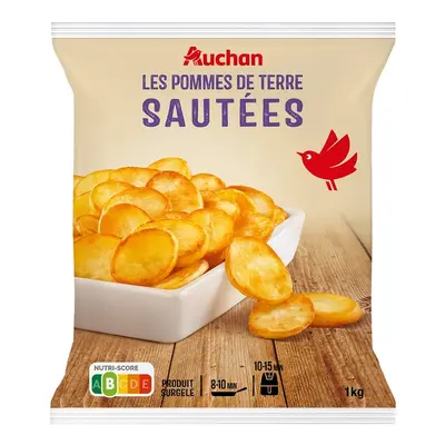 Batatas Auchan Salteadas Rodelas Para Fritar/airfryer 1kg