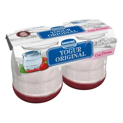 Iogurte Danone Copo Vidro Morango 2x135g