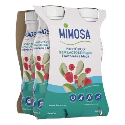 Iogurte S/lactose Mimosa Probiotico Framb/maçã 4x151 Ml