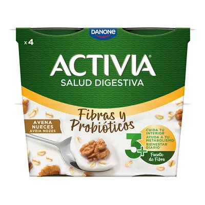 Iogurte Activia Bifidus Aveia E Nozes 4x120g