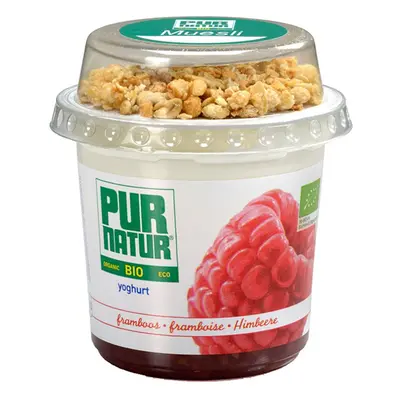 Iogurte Pur Natur Biológico Framboesa Com Muesli 160g