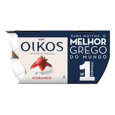 Iogurte Oikos Danone Grego Morango 4x110g