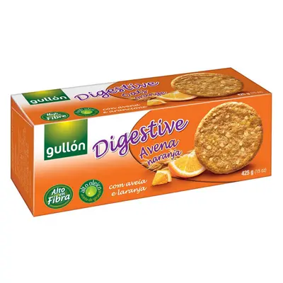 Bolacha Gullon Digestive Aveia Laranja 425g