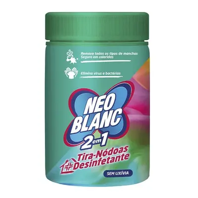 Tira Nodóas Pó Desinfetante Sem Lixivia Roupa De Cor Neoblanc 1 Kg