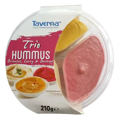 Trio Hummus Taverna Orient Caril Beterr 210g