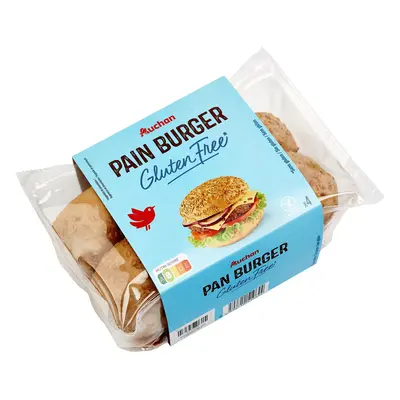 Pão De Hamburger Auchan Sem Glúten 4un 300g