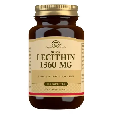 Suplemento Solgar Lecitina 1360 Mg 100 Capsulas