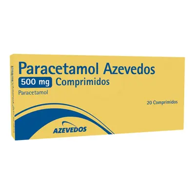 Comprimidos Azevedos Paracetamol 500mg 20un