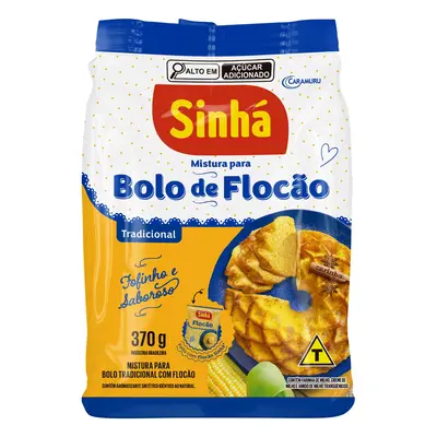 Mistura Para Bolo Flocão Sinhá Tradicional 370g