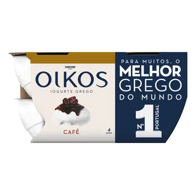 Iogurte Oikos Danone Grego Café 4x110g