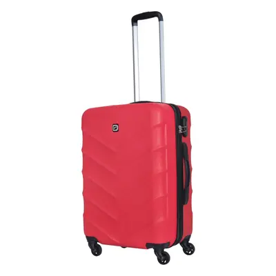 Mala De Viagem Média Rígida Airport Vermelho 4 Rodas 65cm