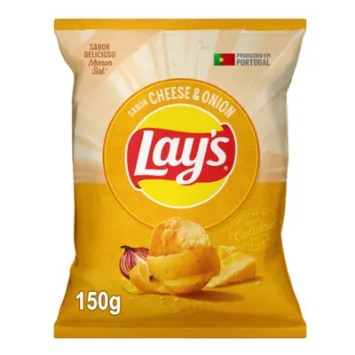 Batatas Fritas Lay's Cheese&onion 150g