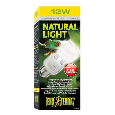 Lâmpada Natural Light Exo Terra de Baixo Consumo UVA para Terrário