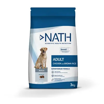 3 kg Nath Adult Maxi Frango ração para cães