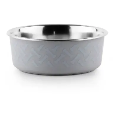 TK-Pet Inox Bones Comedouro Cinza para cães