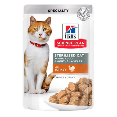 85 g Hill’s Science Plan Sterilised Young Adult Peru em Molho saquetas para gatos