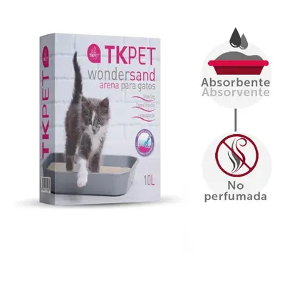 10 L TK-Pet Litter Wondersand Areia Natural para gatos