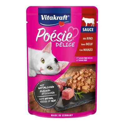 85 g Vitakraft Poésie Boi saqueta em molho para gatos