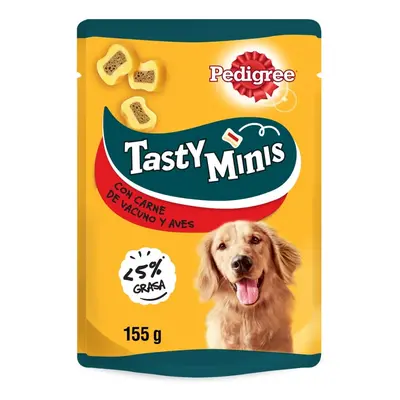 155 g Pedigree Tasty Mini Snacks Sabor Boi e Ave para Cães