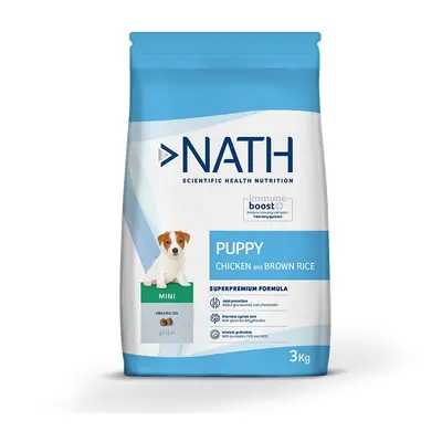 2 x 3 kg Nath Puppy Mini Frango ração para cães Pack poupança!