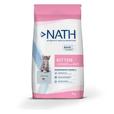 2 kg Nath Kitten Frango e Arroz ração para gatos