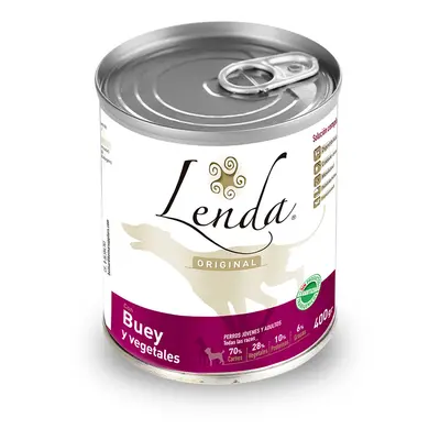 0.4 KG Lenda Nature Boi lata para cães