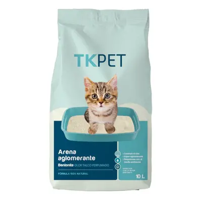 3 x 10 L TK-Pet Areia Aglomerante Bentonite e Talco para gatos Pack poupança!