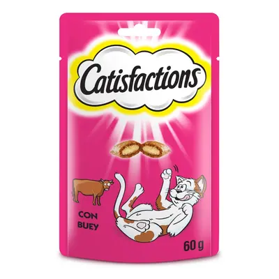 6 pacotes x 60 g Catisfactions Biscoitos de Boi para Gatos Pack poupança!